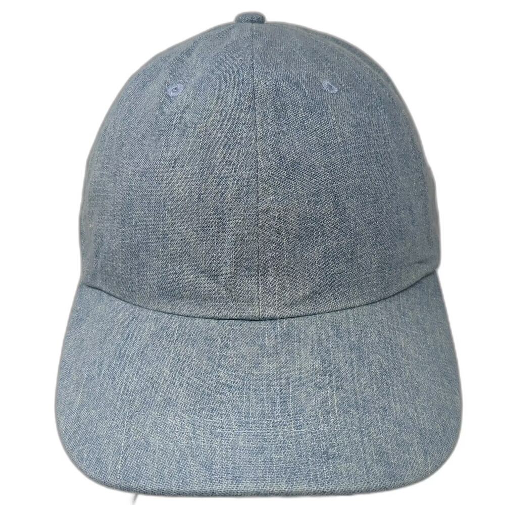 Joe Boxer Baseball Cap Blue Denim Solid Slideback Adjustable Hat OSFM Cotton